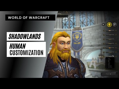 New World of Warcraft  Shadowlands Human Customization