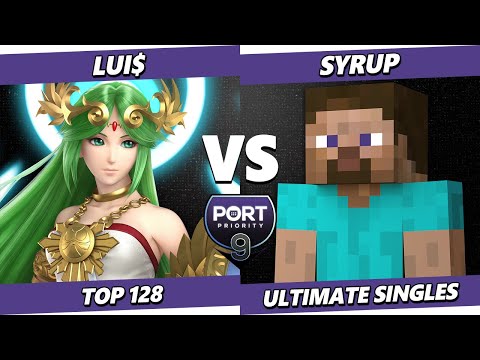 Port Priority 9 - Lui$ (Palutena) Vs. Syrup (Steve) Smash Ultimate - SSBU