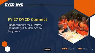DYCD Connect FY27 COMPASS Enhancement Overview