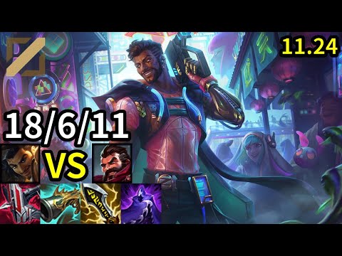 Akshan Mid vs Graves - KR Grandmaster | Patch 11.24