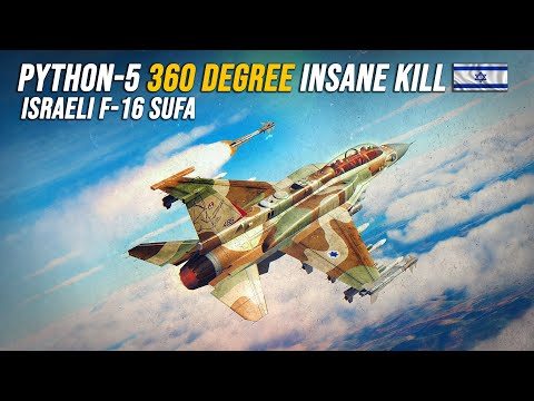 Israeli F-16i Sufa Vs Su-27 Flanker Dogfight | Insane Python-5 360 Degree Kill | DCS |