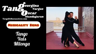 Musicality demo Step for #Tango #Vals #Milonga by Georgina Vargas Oscar Mandagaran