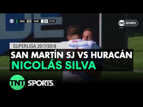 Nicolás Silva (0-1) San Martín SJ vs Huracán | Fecha 22 - Superliga Argentina 2017/2018