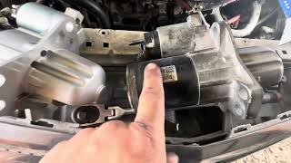 2013 Cadilla XTS starter replacement services call 8326187291 for appointment on this repair Houston