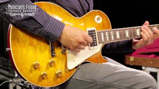 Gibson Custom 2014 1959 Les Paul Reissue Quilt Hand-picked Electric Guitar, Green Lemon