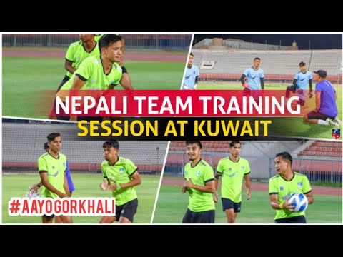 Nepali national team held their first training session at Kazma Sports Club in Kuwait