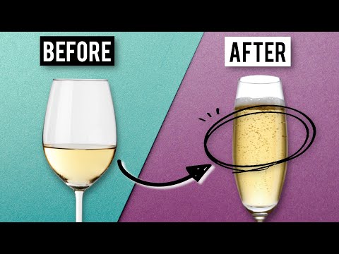 Turn Any Crappy White Wine Into Fancy Champagne?