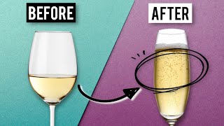 Turn Any Crappy White Wine Into Fancy Champagne