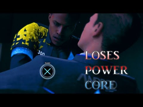 Detroit Become Human - “What Happens If” Connor Fails At Interegation - Loses Power Core