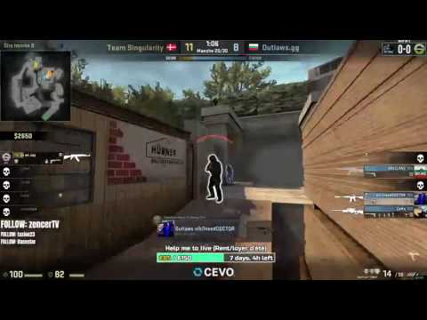Outlaws.GG niki1 - 4 M4A1-S kills (2 HS) on the bombsite B defense #CSGO #Stream #HLTV #Esports