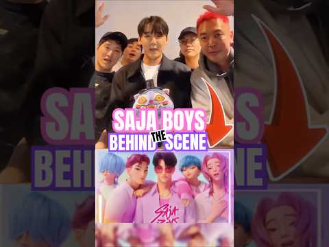 Saja Boys Singers Behind the Scene 😳🎤 #shorts #kpopdemonhunters