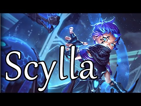 SMITE Scylla CLASH gameplay (scylla damage build 1100 power and hide of the urchin!?)