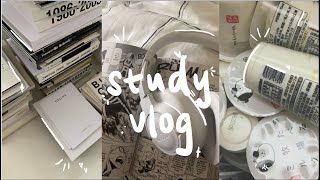 productive study vlog | 🖇️ rainy days, first week of school, 2am studying, what i eat, etc.