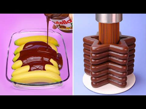 🍌 Pisang Celup Cokelat 🍌 Kue Cokelat Susu Dairy | Panduan dekorasi kue cokelat yang lezat