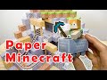 PaperCraft Mineshaft And Minecart Minecraft DIY