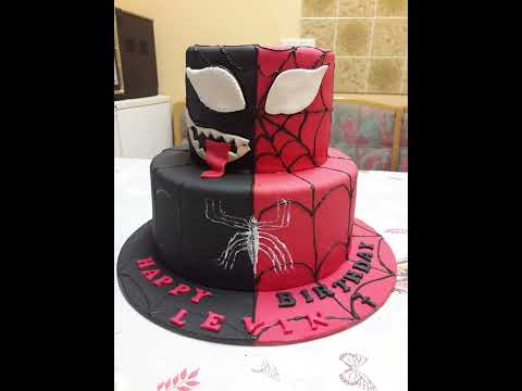 Spiderman cake#cake   #cakedecorating #cakedesign #cakes