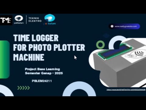 Time Logger for Photo Plotter Machine