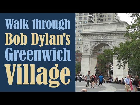 Where Bob Dylan actually lived in New York City - Greenwich Village - Folk Music - Rock Music tour