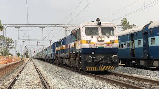 preview picture of video 'JANMABHOOMI SF EXPRESS || 12805 || VSKP - LPI || GY WDP-4D || SHRIRAMPURAM || INDIAN RAILWAYS ||'