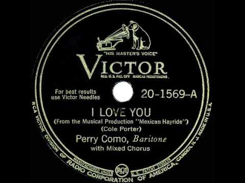 1944 Perry Como - I Love You (a cappella)