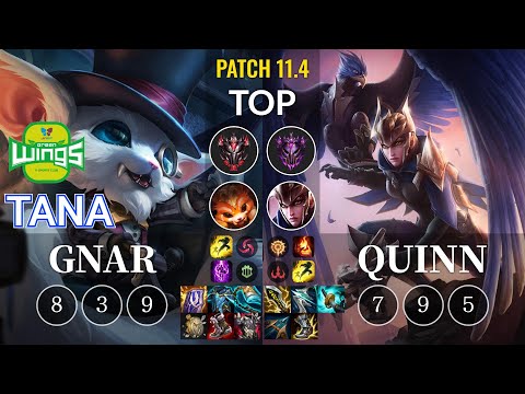 JAG TaNa Gnar vs Quinn Top - KR Patch 11.4