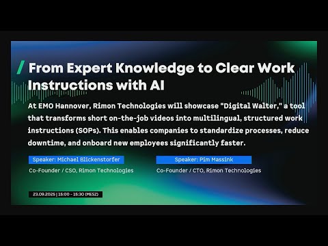 EMO Innovation Stage | Rimon (EN)