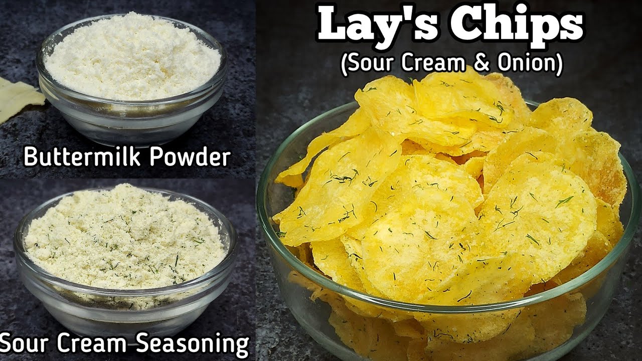 Watch video The Ultimate Sour Cream & Onion Seasoning Recipe with Lays Style Potato Chips Now The Ultimate Sour Cream & Onion Seasoning Recipe with Lays Style Potato Chips