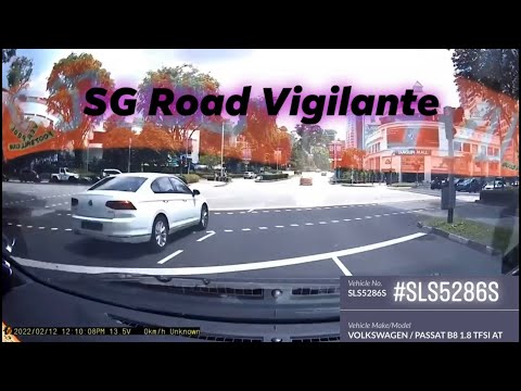 12feb2022 tanglin road #SLS5286S vw passat fail to conform to red light signal