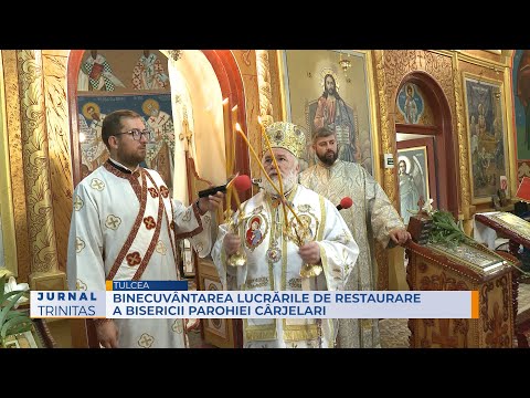Binecuvântarea lucrările de restaurare a bisericii Parohiei Cârjelari