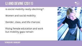 Li and Devine (2011) Social Mobility and Women | OCR A Level Sociology