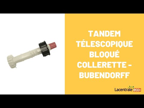 Tandem télescopique bloqué collerette - Bubendorff
