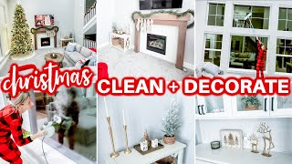 NEW! CHRISTMAS CLEAN + DECORATE WITH ME🎄 | CHRISTMAS DECORATING IDEAS 2023 | CLEANING MOTIVATION