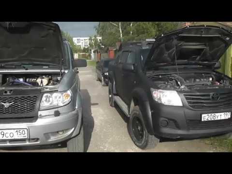 Обзор Тойота Hilux против УАЗ ПАТРИОТ ждем Fortuner