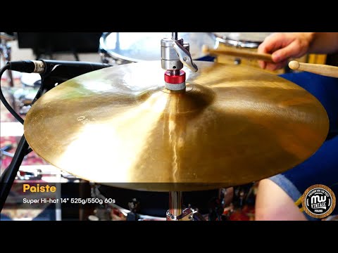 PAISTE SUPER PAPER THIN TOP HI HAT 13" image 6