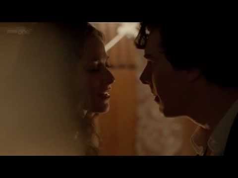 Sherlock.2x01 Sherlock and Irene talking about dinner