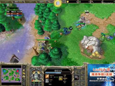 【遭遇地形杀】魔兽争霸大帝解说怀旧战场 LawLiet vs 120 EI