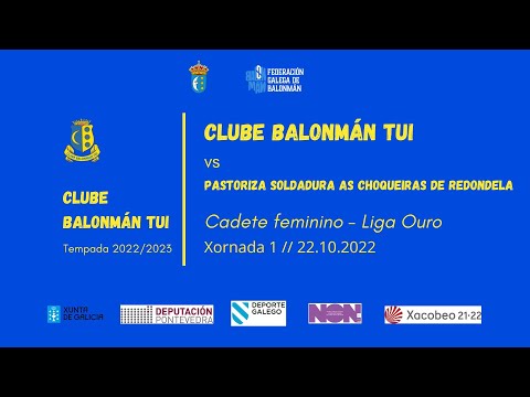 Balonmán Tui VS As Choqueiras de Redondela. Jonada 1 Liga Ouro Cadete femenino. 22/10/2022