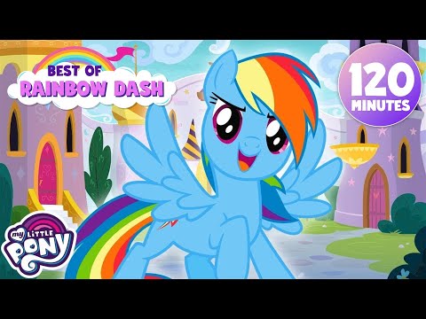 Best of Rainbow Dash 🌈🩵 | My Little Pony: Friendship is Magic | BEST Episodes | 2 Hours