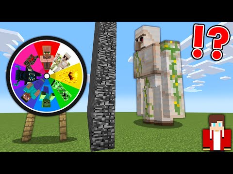 JJ Trolled Mikey in a ROULETTE MOB BATTLE in Minecraft