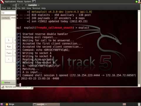 Kali Linux --- FreePBX Remote Exploit