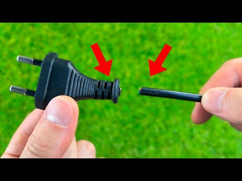 Nur wenige kennen diesen Weg, um einen elektrischen Stecker zu reparieren, wenn er kaputt ist!!