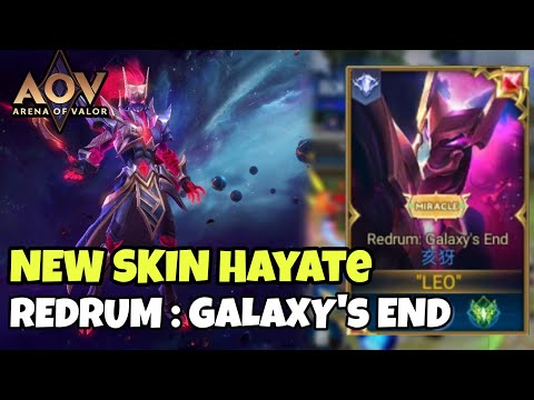 RoV : NEW SKIN HAYATE GALAXY'S REDRUM END - ARENA OF VALOR