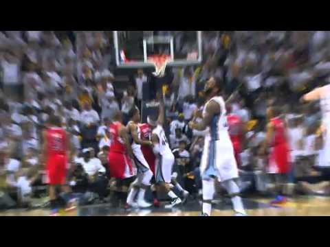 4-29-12 Dante Cunningham put-back slam on Blake Griffin