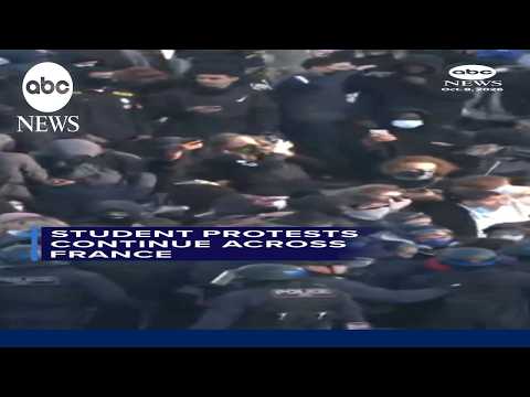 Student protests continue across France