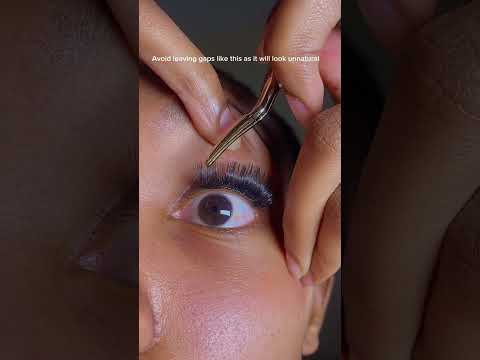How to apply cluster lashes tutorial for beginners