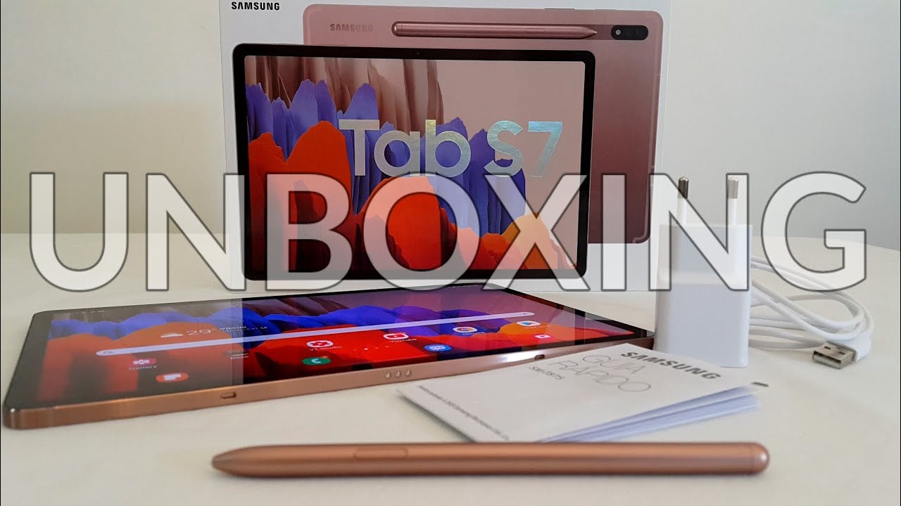 Samsung Galaxy Tab S7 - Mystic Bronze UNBOXING 📦 and Review | SM-T875 Model