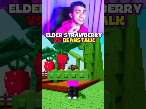 ELDER STRAWBERRY VS BEANSTALK GROW A GARDEN 😱