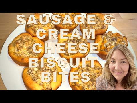 Sausage Cream Cheese Biscuit Bites! A Great Breakfast Idea And Freezer Friendly! Quick and Easy!