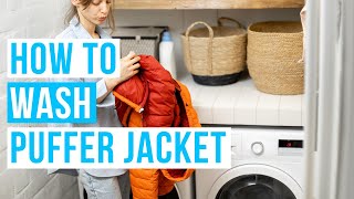 How to WASH A PUFFER JACKET | by hand or washing machine