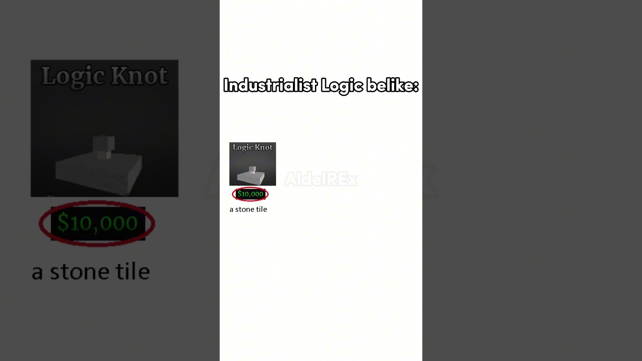 Roblox Industrialist Logic belike: